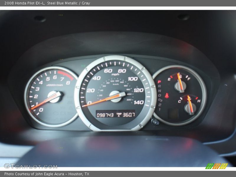 Steel Blue Metallic / Gray 2008 Honda Pilot EX-L