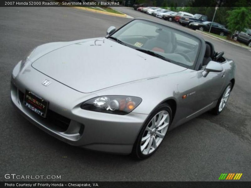 Silverstone Metallic / Black/Red 2007 Honda S2000 Roadster