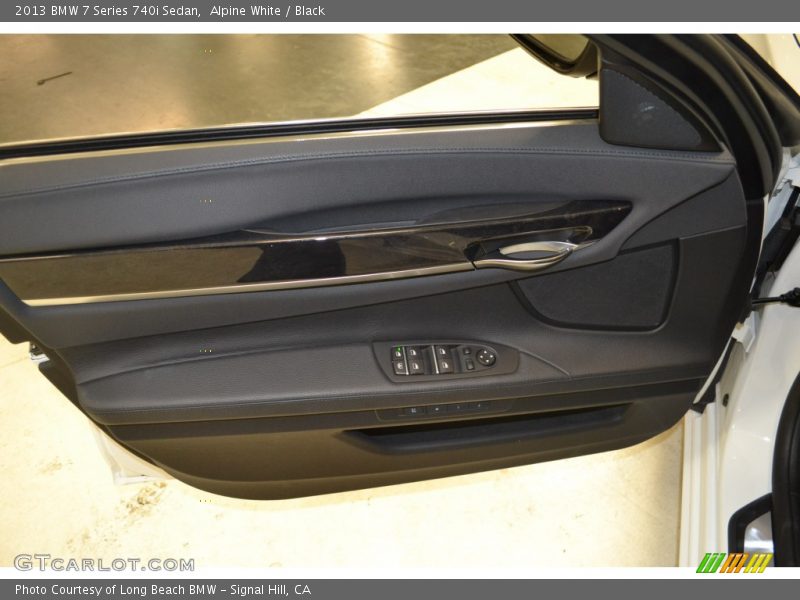 Alpine White / Black 2013 BMW 7 Series 740i Sedan