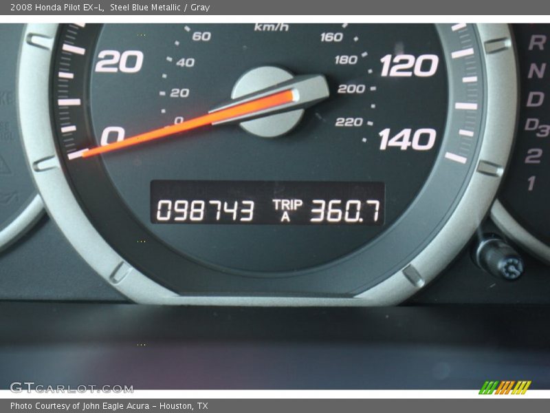 Steel Blue Metallic / Gray 2008 Honda Pilot EX-L
