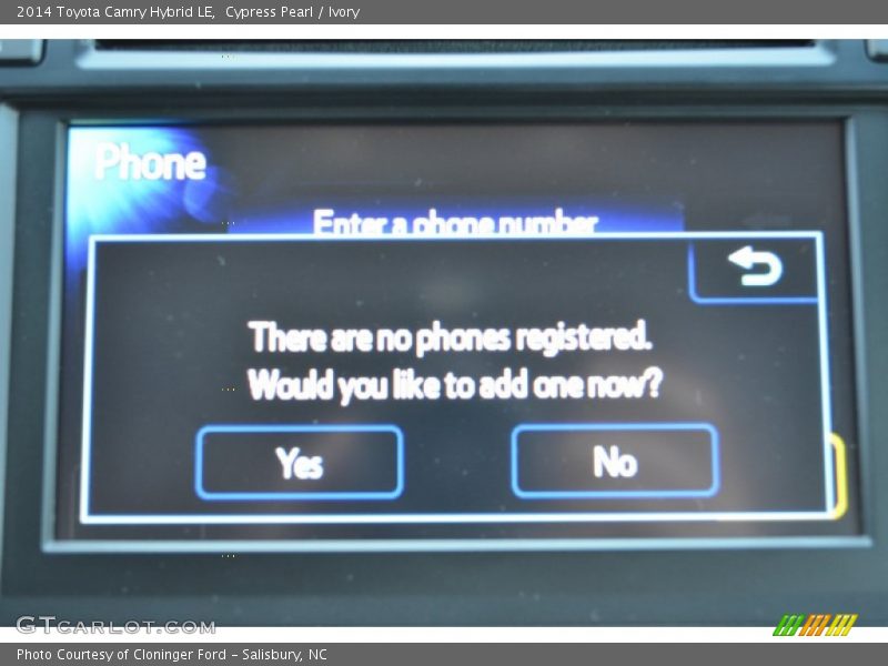 Cypress Pearl / Ivory 2014 Toyota Camry Hybrid LE