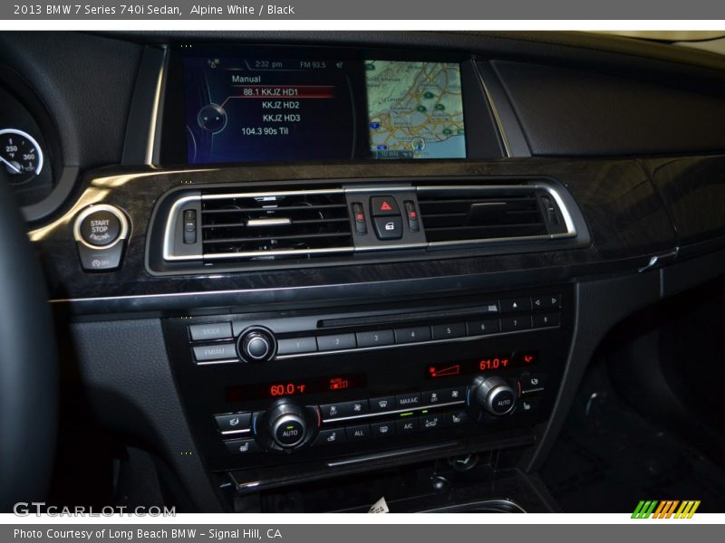 Alpine White / Black 2013 BMW 7 Series 740i Sedan