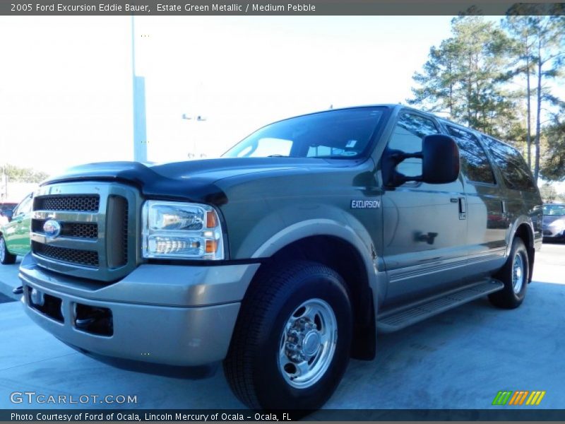 Estate Green Metallic / Medium Pebble 2005 Ford Excursion Eddie Bauer