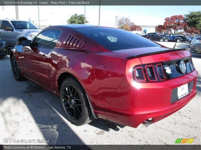 Ruby Red / Charcoal Black 2014 Ford Mustang V6 Coupe