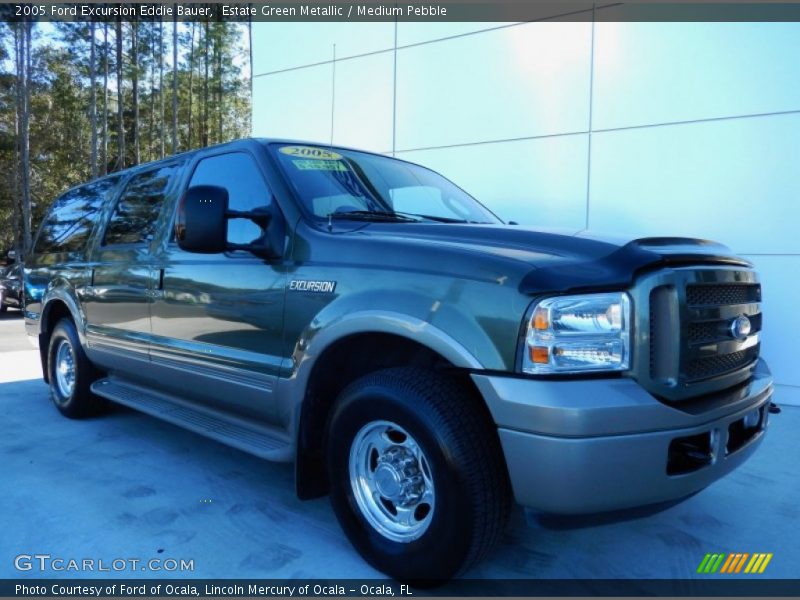 Estate Green Metallic / Medium Pebble 2005 Ford Excursion Eddie Bauer