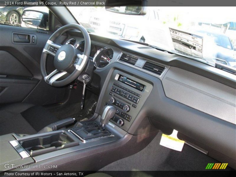 Ruby Red / Charcoal Black 2014 Ford Mustang V6 Coupe