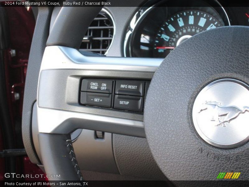 Ruby Red / Charcoal Black 2014 Ford Mustang V6 Coupe