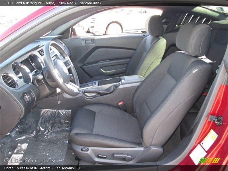 Ruby Red / Charcoal Black 2014 Ford Mustang V6 Coupe
