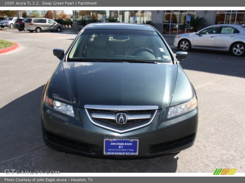 Deep Green Pearl / Parchment 2005 Acura TL 3.2