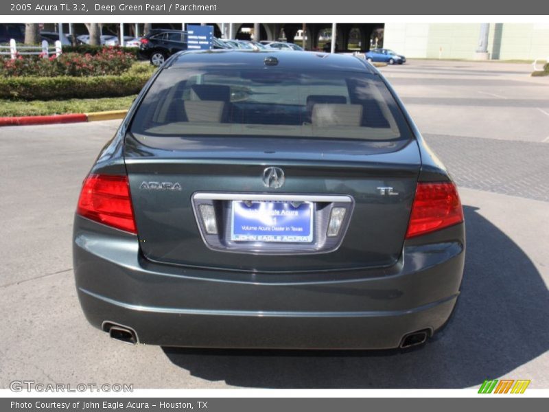Deep Green Pearl / Parchment 2005 Acura TL 3.2