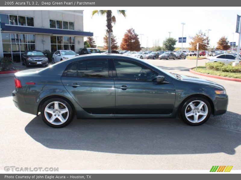 Deep Green Pearl / Parchment 2005 Acura TL 3.2