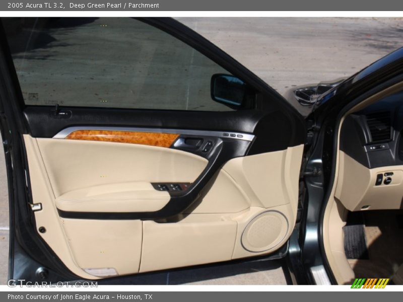 Deep Green Pearl / Parchment 2005 Acura TL 3.2