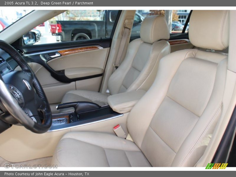 Deep Green Pearl / Parchment 2005 Acura TL 3.2