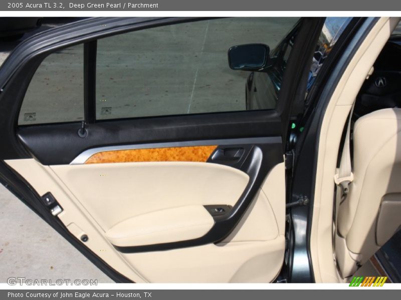 Deep Green Pearl / Parchment 2005 Acura TL 3.2