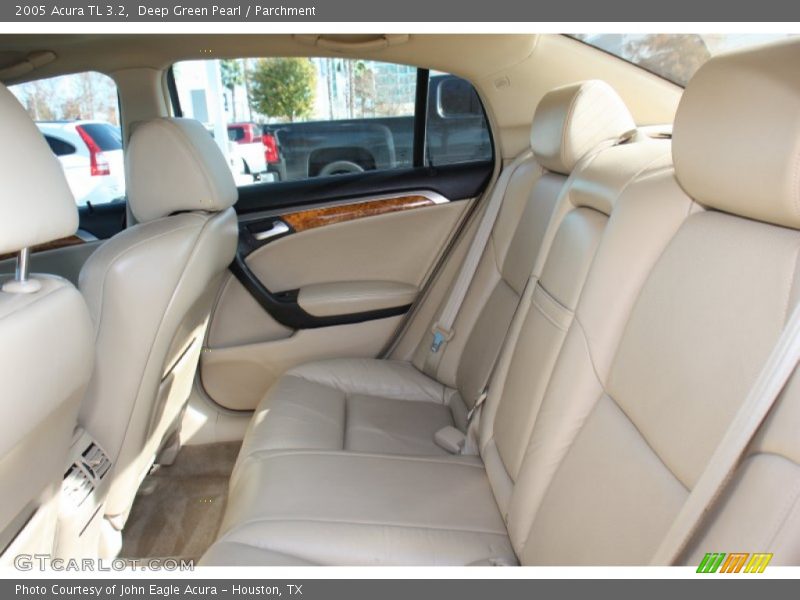 Deep Green Pearl / Parchment 2005 Acura TL 3.2