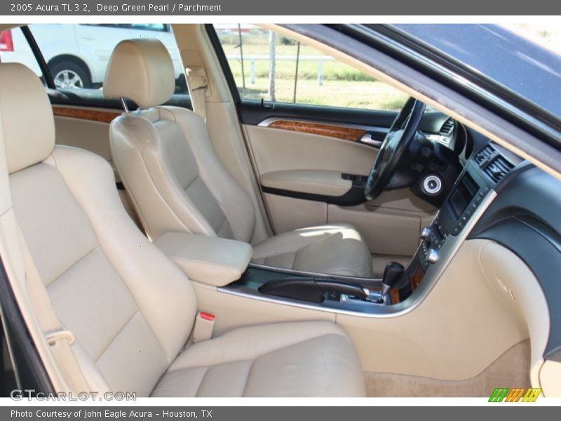 Deep Green Pearl / Parchment 2005 Acura TL 3.2