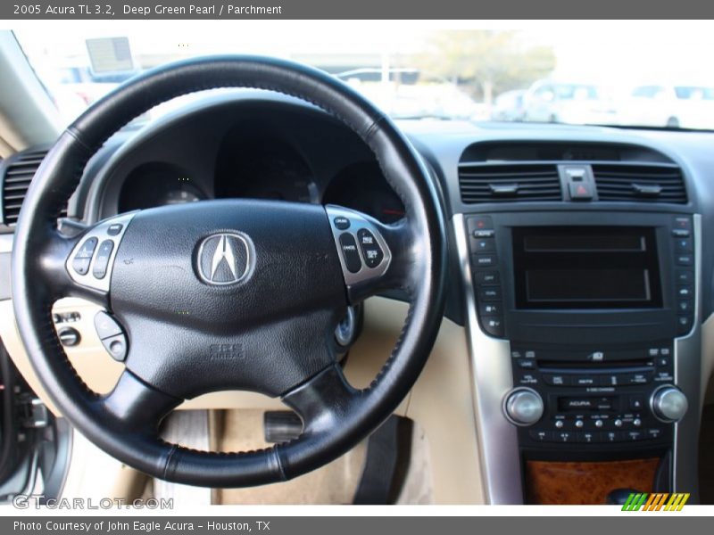 Deep Green Pearl / Parchment 2005 Acura TL 3.2