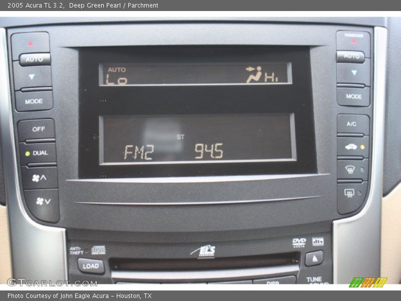 Deep Green Pearl / Parchment 2005 Acura TL 3.2