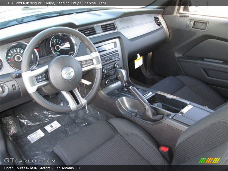 Sterling Gray / Charcoal Black 2014 Ford Mustang V6 Coupe
