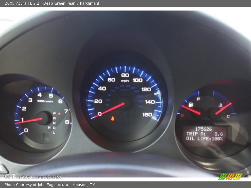 Deep Green Pearl / Parchment 2005 Acura TL 3.2