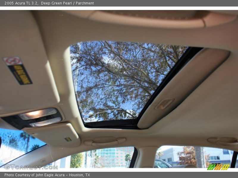 Deep Green Pearl / Parchment 2005 Acura TL 3.2