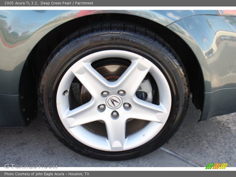 Deep Green Pearl / Parchment 2005 Acura TL 3.2