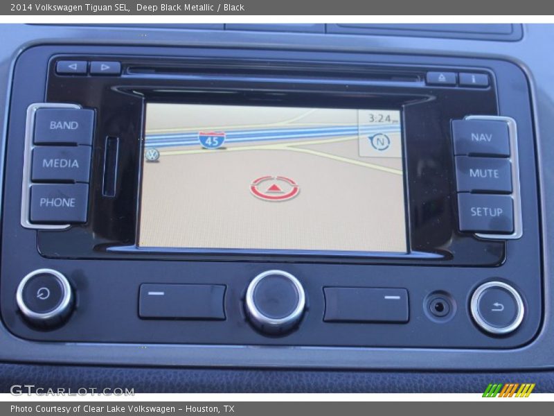 Deep Black Metallic / Black 2014 Volkswagen Tiguan SEL