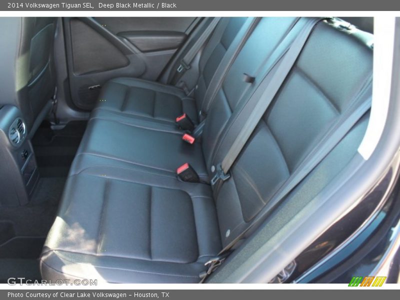 Deep Black Metallic / Black 2014 Volkswagen Tiguan SEL