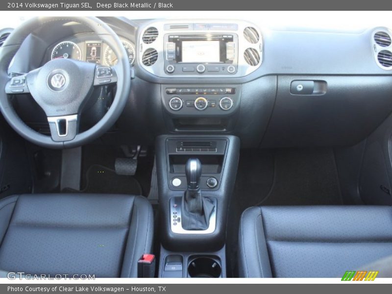 Deep Black Metallic / Black 2014 Volkswagen Tiguan SEL