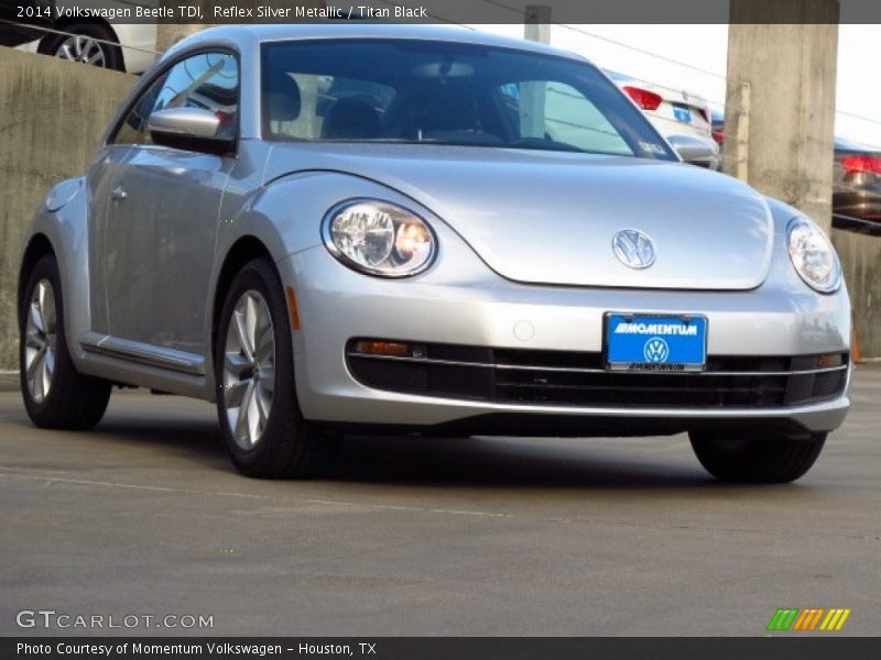 Reflex Silver Metallic / Titan Black 2014 Volkswagen Beetle TDI