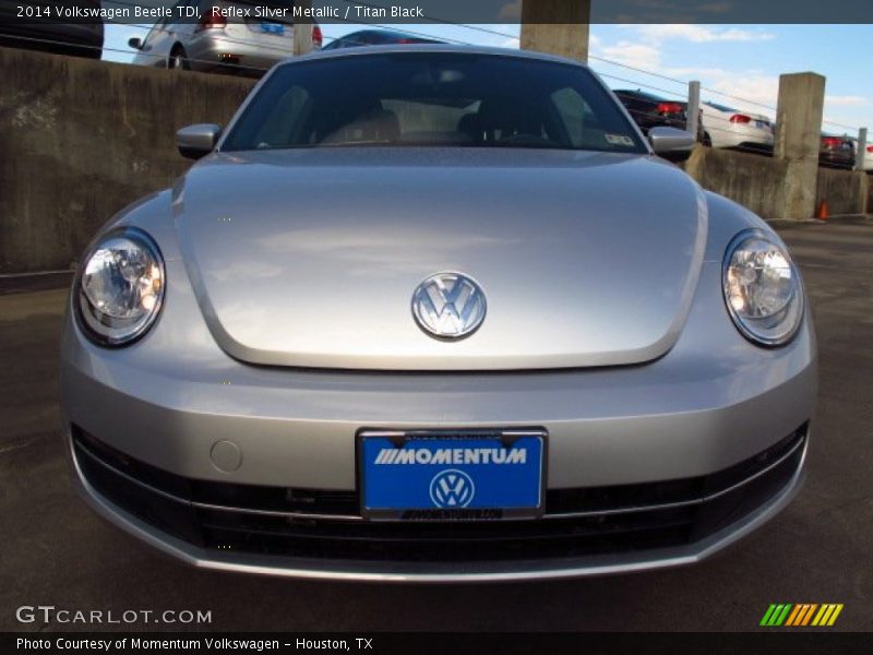 Reflex Silver Metallic / Titan Black 2014 Volkswagen Beetle TDI