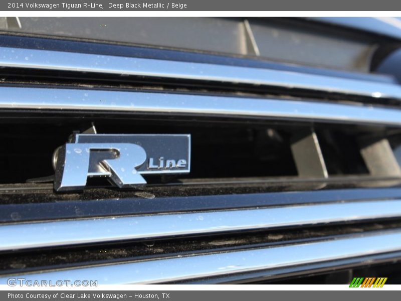 Deep Black Metallic / Beige 2014 Volkswagen Tiguan R-Line