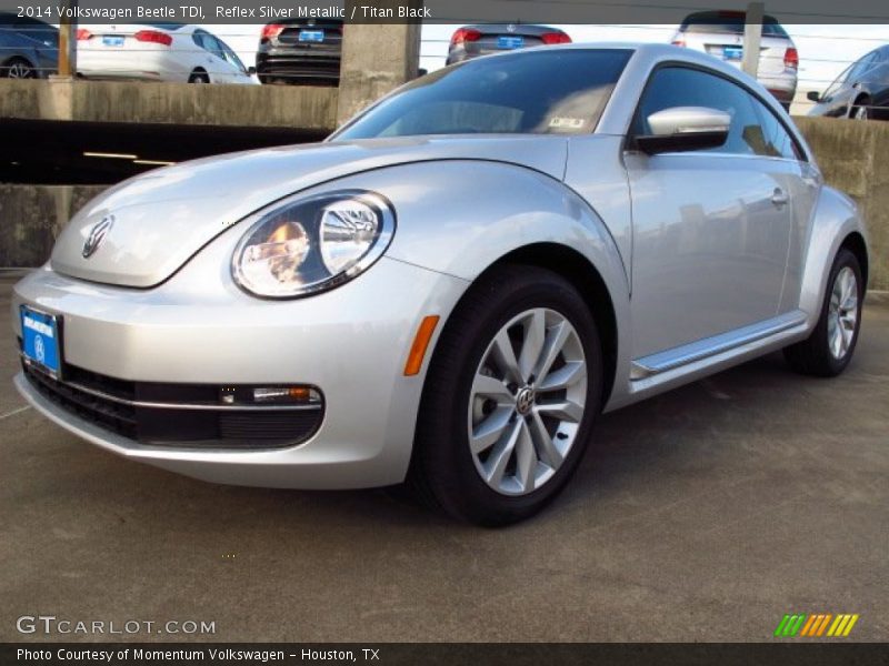 Reflex Silver Metallic / Titan Black 2014 Volkswagen Beetle TDI