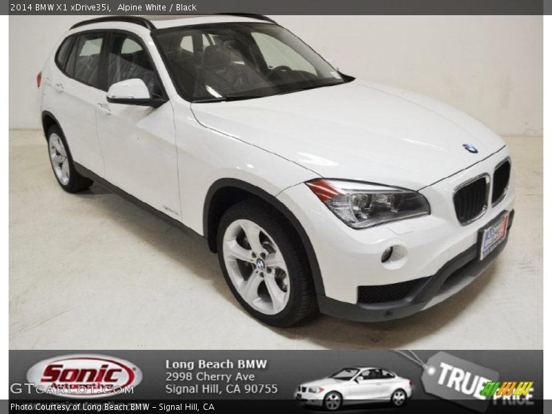 Alpine White / Black 2014 BMW X1 xDrive35i