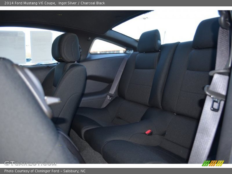 Ingot Silver / Charcoal Black 2014 Ford Mustang V6 Coupe