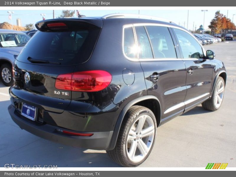 Deep Black Metallic / Beige 2014 Volkswagen Tiguan R-Line