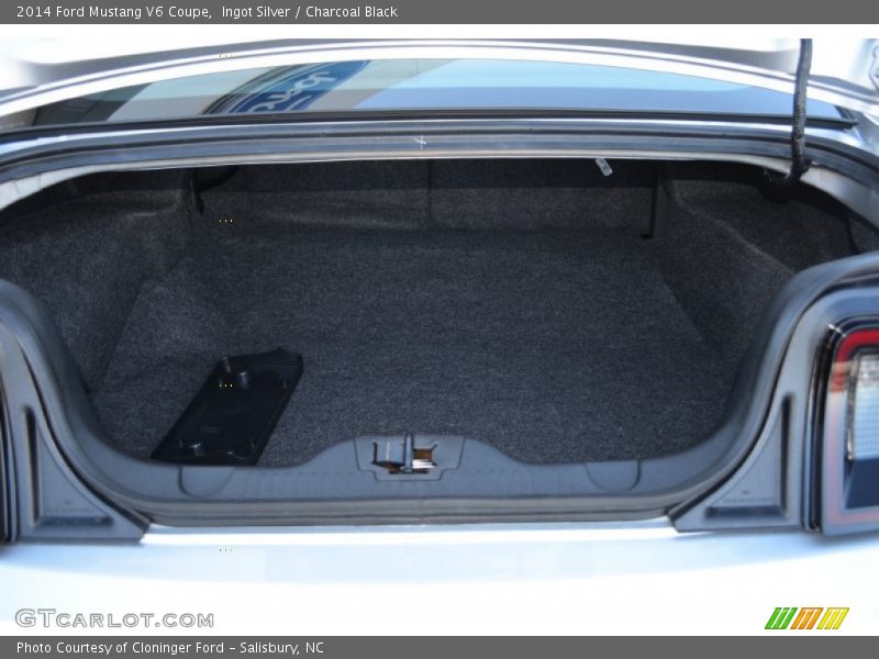 Ingot Silver / Charcoal Black 2014 Ford Mustang V6 Coupe
