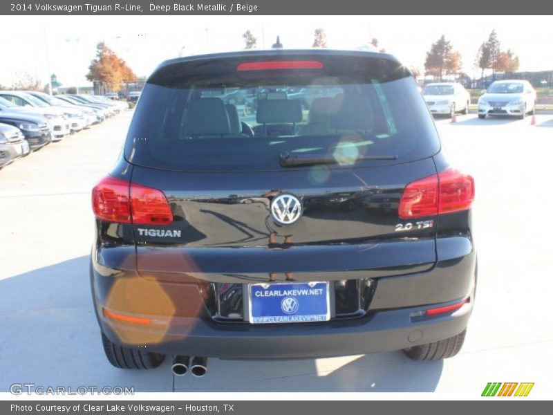Deep Black Metallic / Beige 2014 Volkswagen Tiguan R-Line