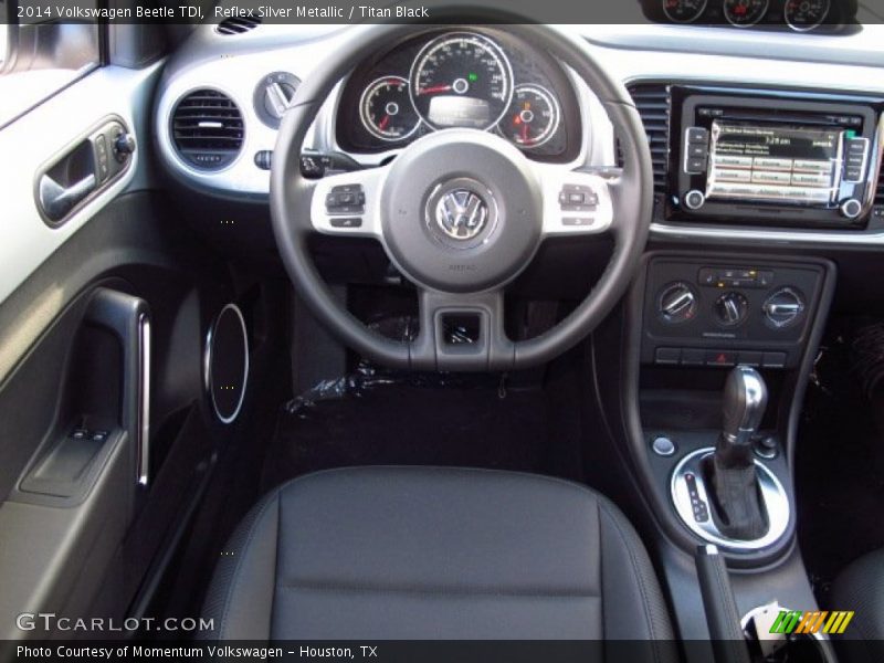 Reflex Silver Metallic / Titan Black 2014 Volkswagen Beetle TDI