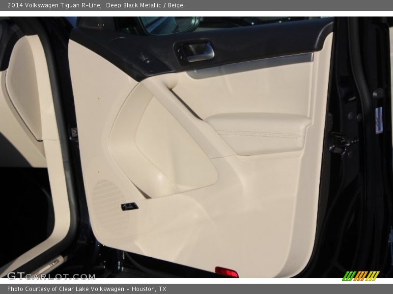 Deep Black Metallic / Beige 2014 Volkswagen Tiguan R-Line