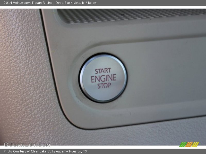 Deep Black Metallic / Beige 2014 Volkswagen Tiguan R-Line