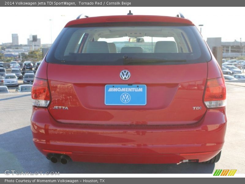 Tornado Red / Cornsilk Beige 2014 Volkswagen Jetta TDI SportWagen