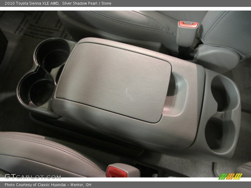 Silver Shadow Pearl / Stone 2010 Toyota Sienna XLE AWD