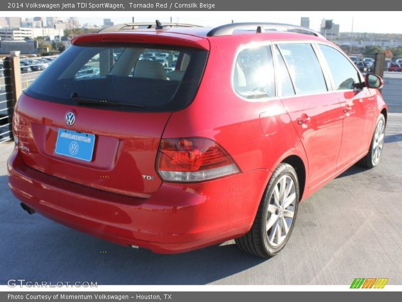 Tornado Red / Cornsilk Beige 2014 Volkswagen Jetta TDI SportWagen