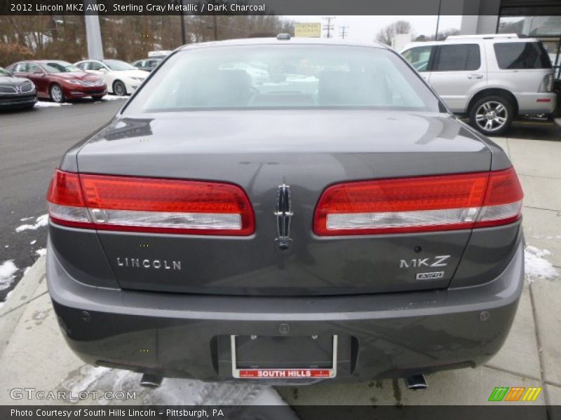 Sterling Gray Metallic / Dark Charcoal 2012 Lincoln MKZ AWD