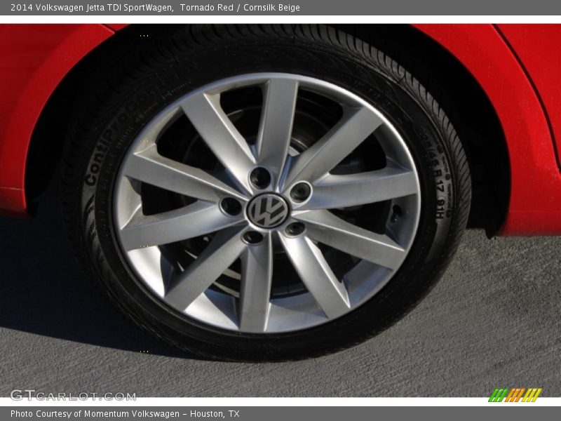 Tornado Red / Cornsilk Beige 2014 Volkswagen Jetta TDI SportWagen