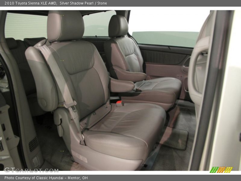 Silver Shadow Pearl / Stone 2010 Toyota Sienna XLE AWD