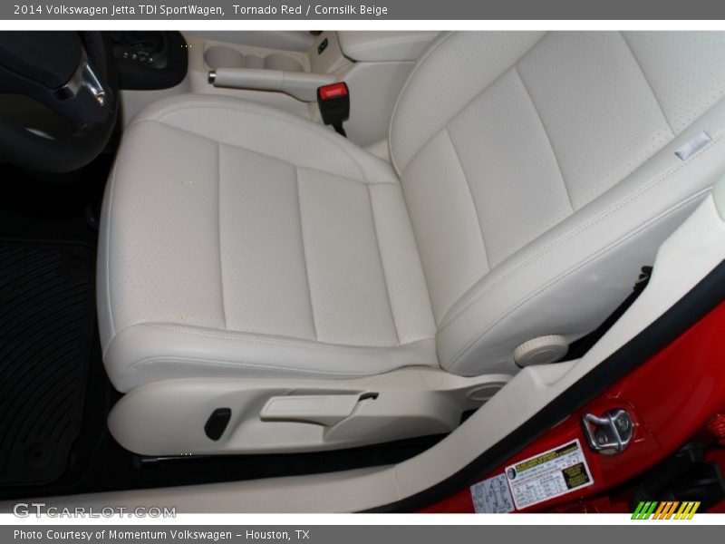 Tornado Red / Cornsilk Beige 2014 Volkswagen Jetta TDI SportWagen