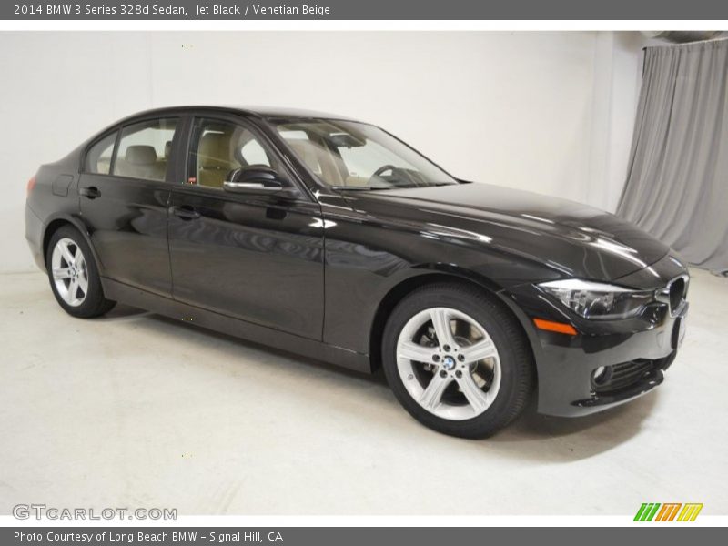 Jet Black / Venetian Beige 2014 BMW 3 Series 328d Sedan