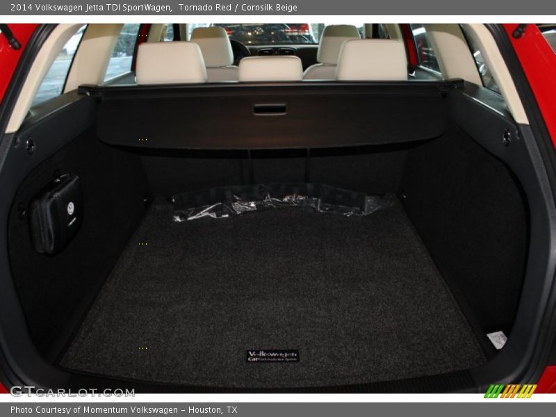 Tornado Red / Cornsilk Beige 2014 Volkswagen Jetta TDI SportWagen